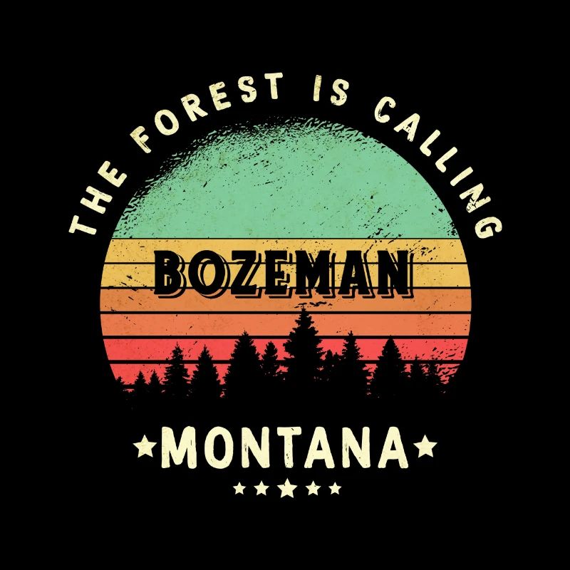 Conception de la forêt de Bozeman Montana