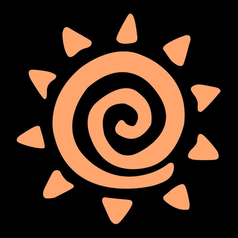 Simple sun logo