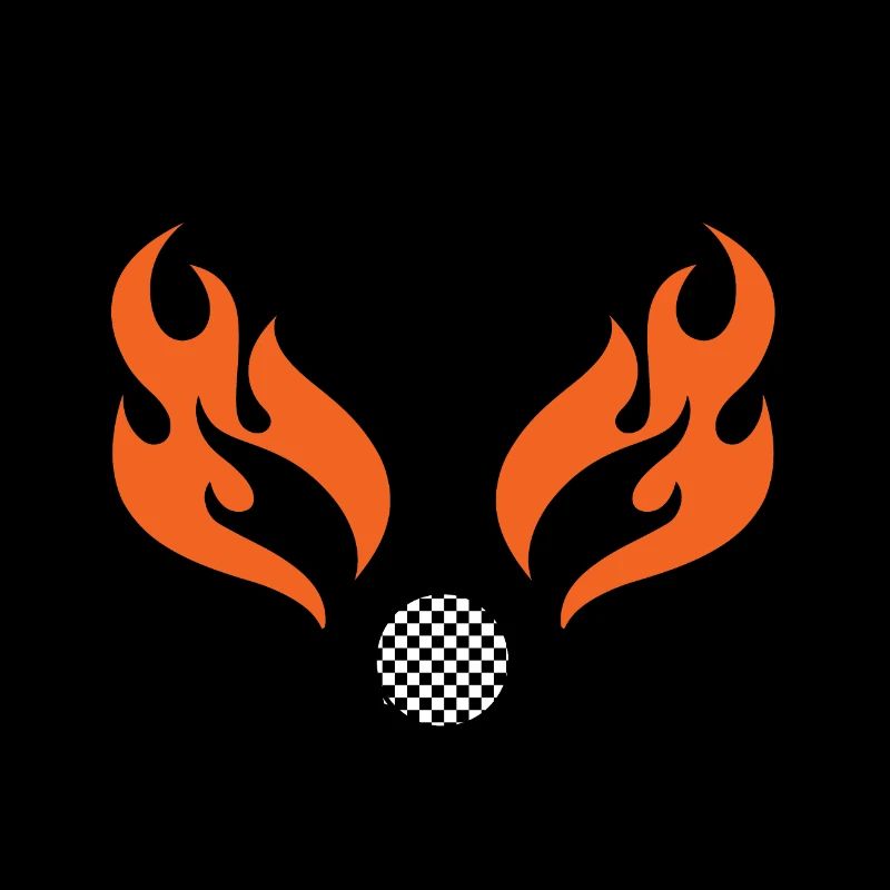 Flaming Piston - Car Auto Racing - Car Auto Window