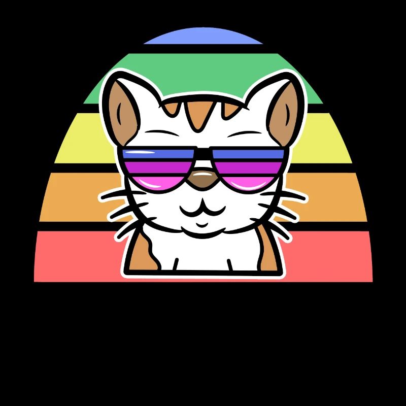 Lgbt Cool Cat Rainbow Human Rights Pride