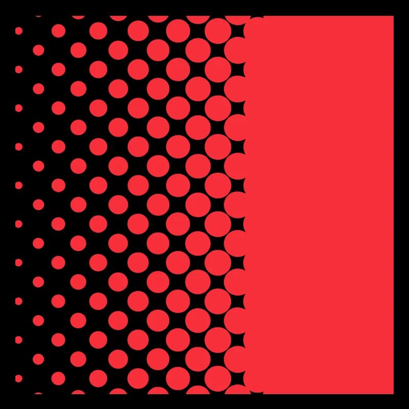 Halftone Gradient Rotes Panel