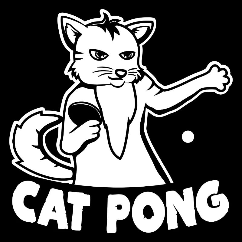 Tischtennis Katze