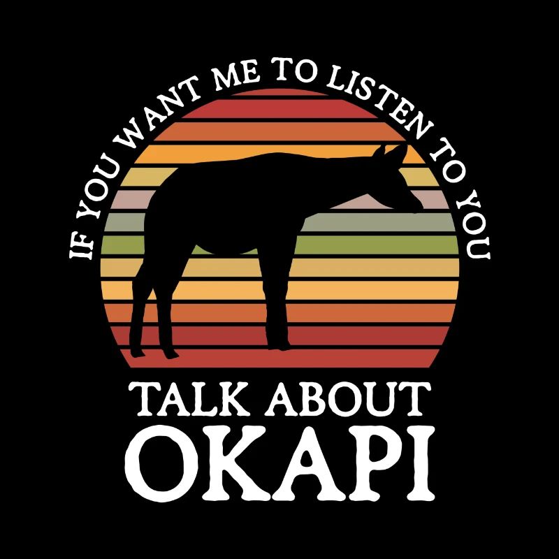 Okapi between forest and wilderness