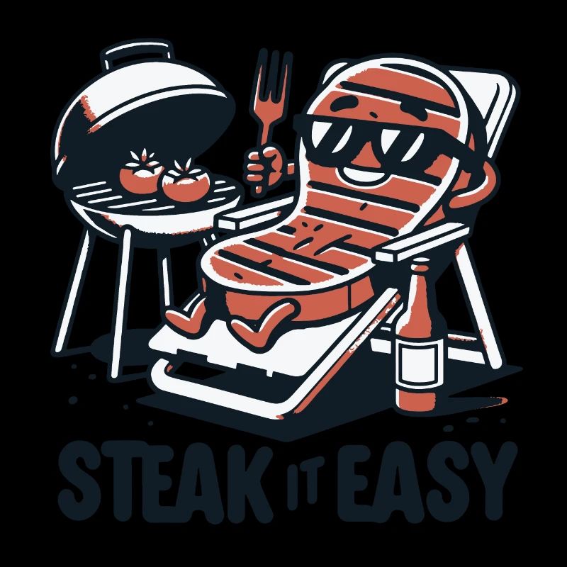 Steak It Easy Grilling Grill Gift Funny Chill