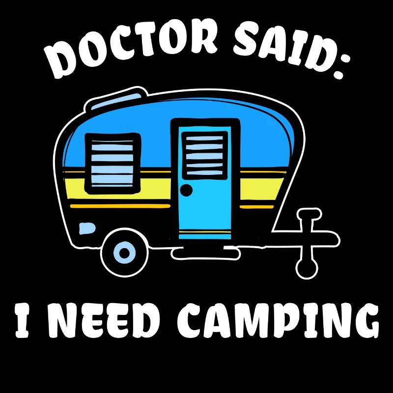 Urlaub Statement Wohnwagen Camping Wanderer