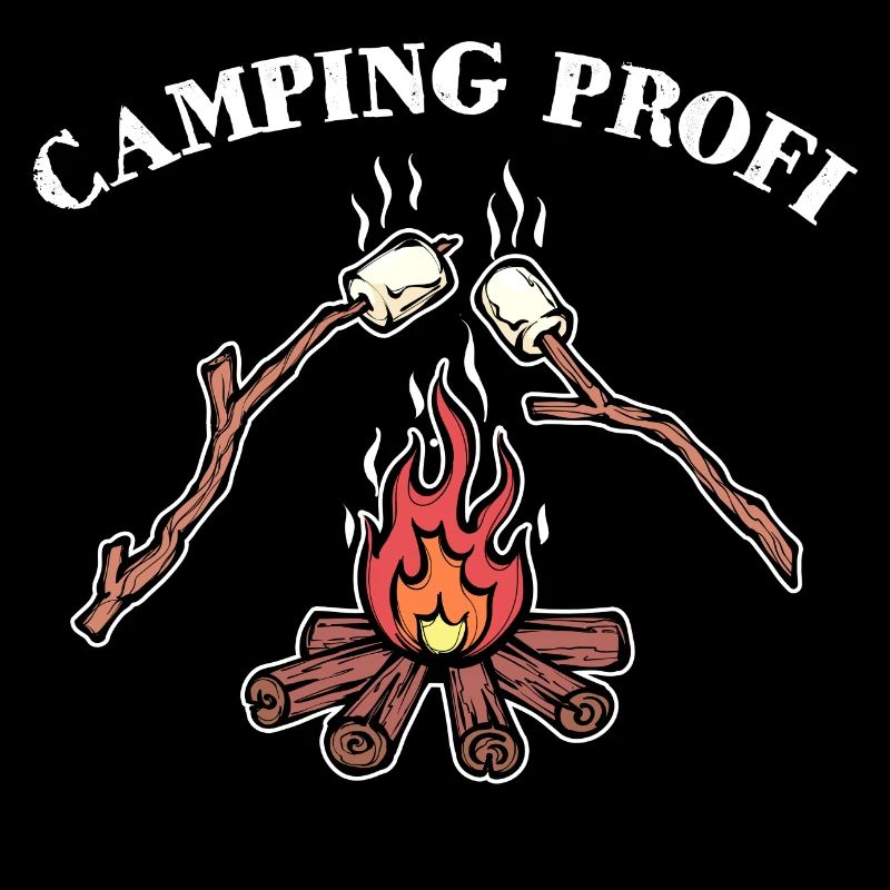 Déclaration de feu de camp de camping Randonneur de camping