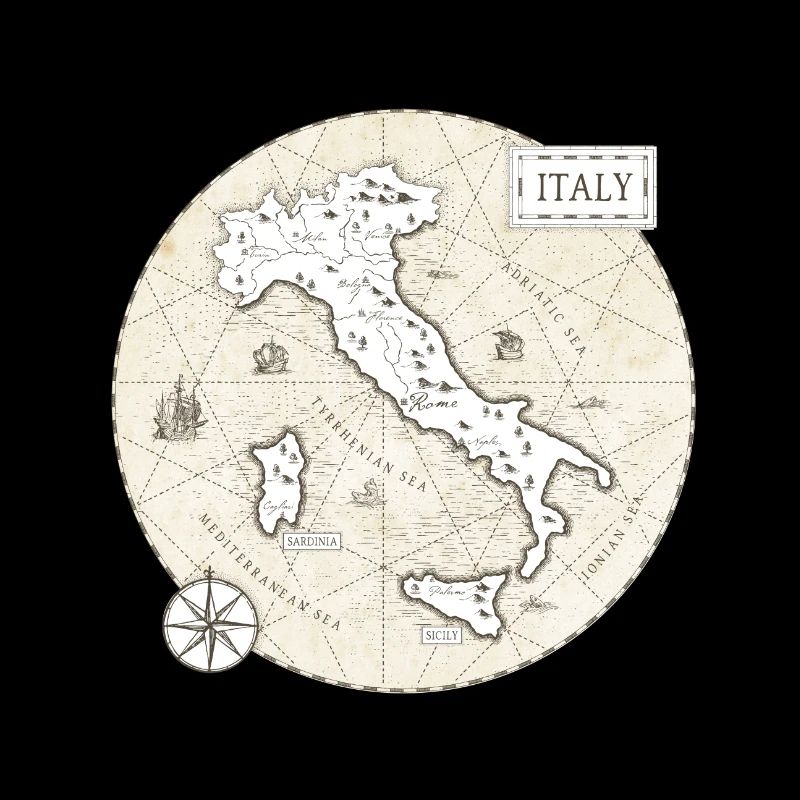 Italy Vintage Map