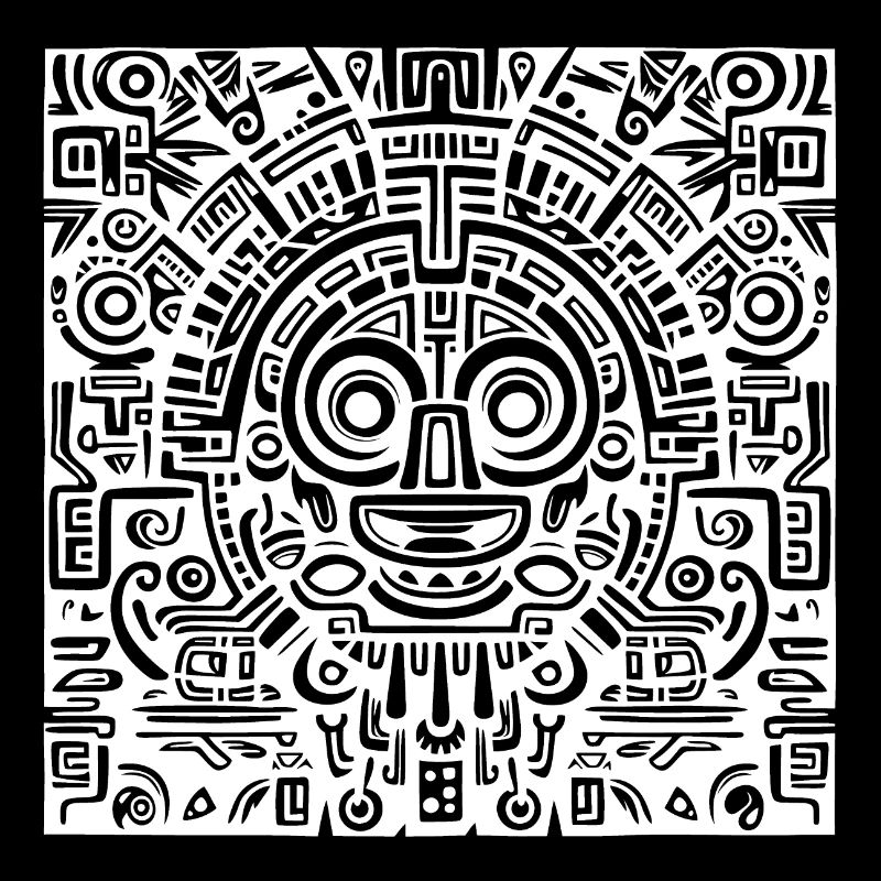 Inca, Aztec, Mayan Pattern, Artwork