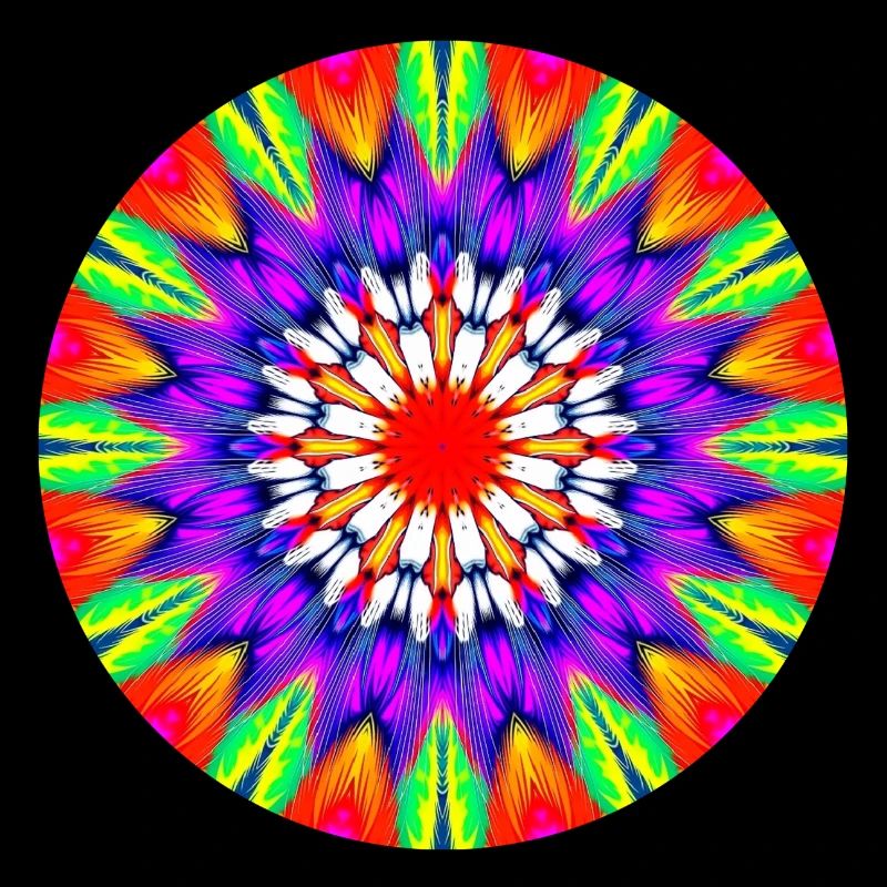 Kaléidoscope Mandala Couleur Rush