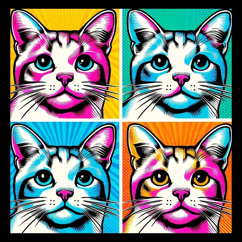 Cat Pop Art