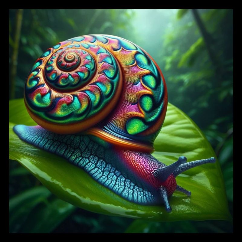 Escargot multicolore