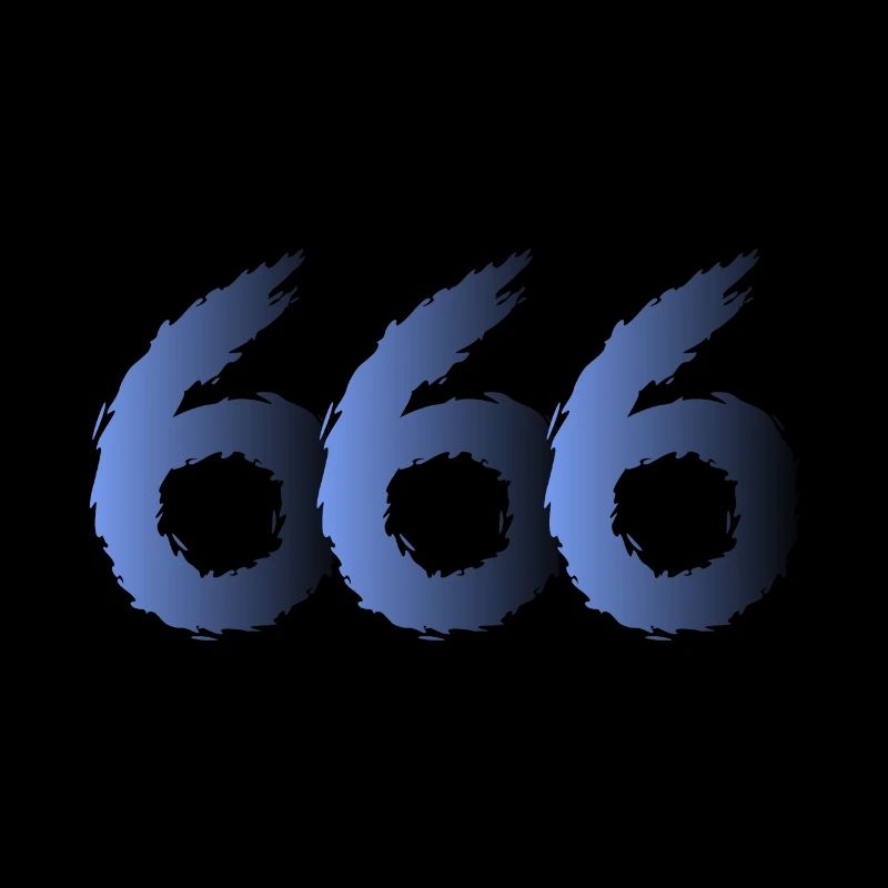 666 Symbole de Satan - Diable - Mal