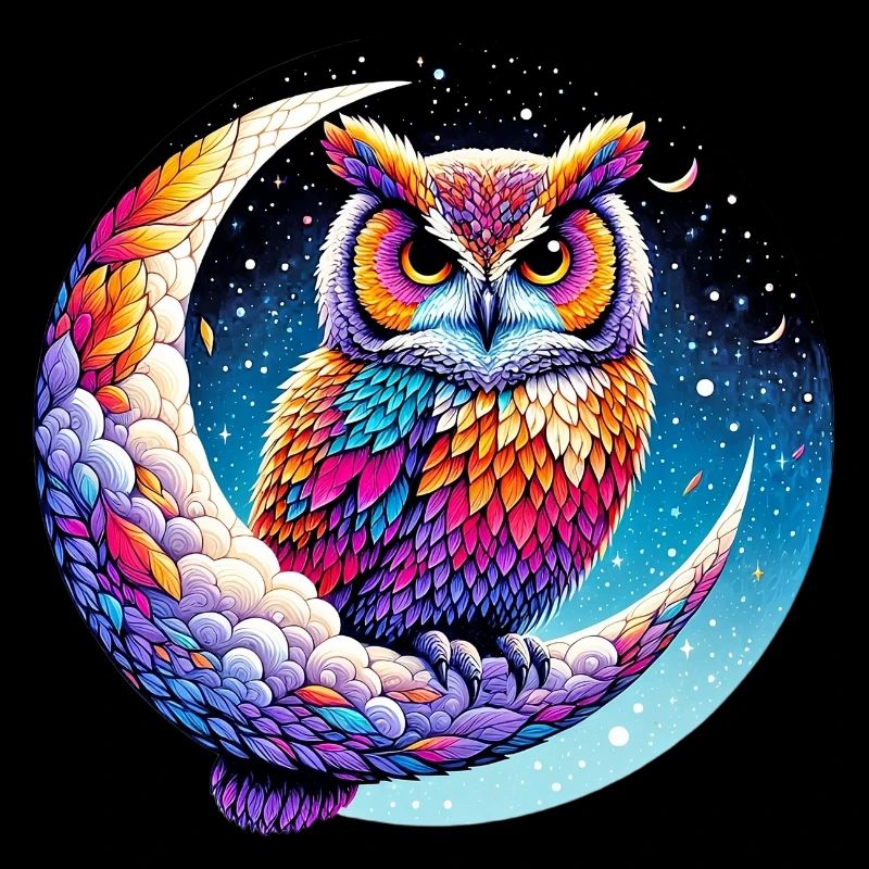 Owl on the Moon