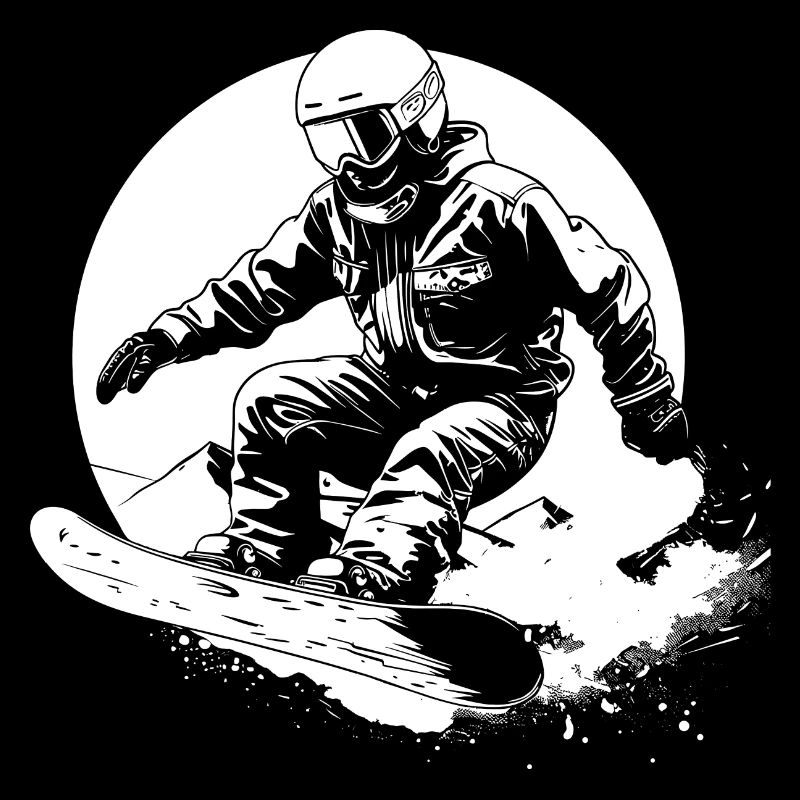 Dessin de snowboarder