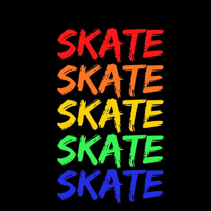 Rainbow Skate Lettering