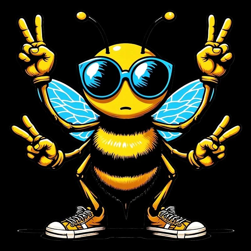 Bee with Sunglasses