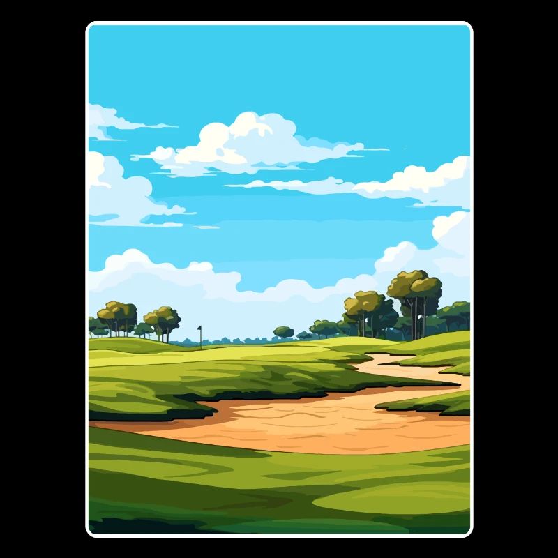 Tpc Sawgrass Golf Course Affiche de voyage souvenir