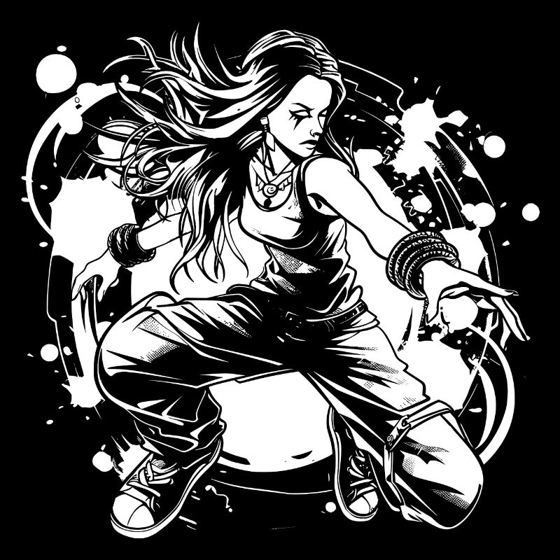 Breakdancer Mädchen