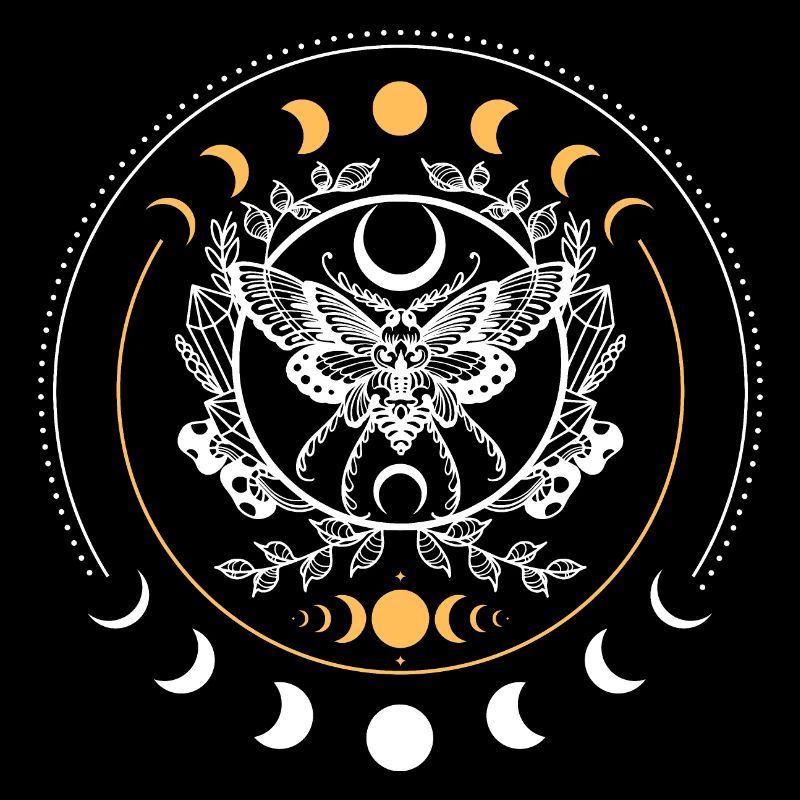 Celestial Moth Mandala