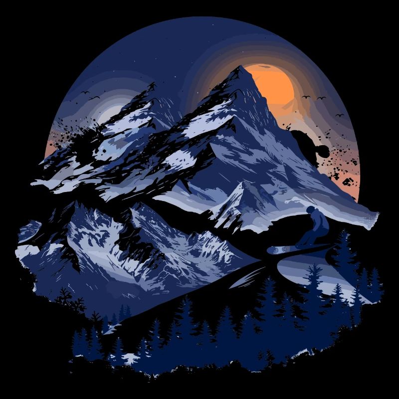 Graphismes de snowboard