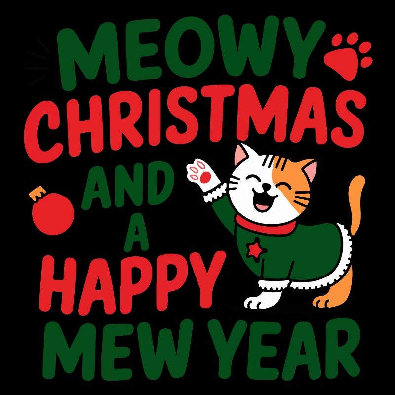 Conception de l’année du chat festif
