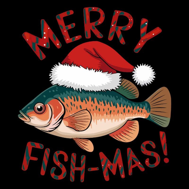 Conception de Noël de poisson festif