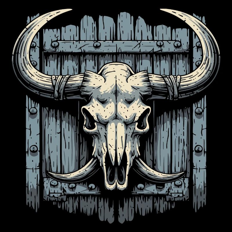 Bison skull