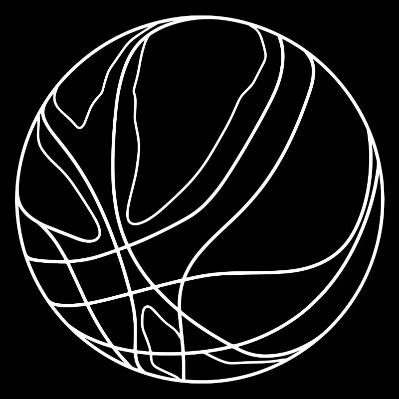 Dessin de ballon de basket-ball