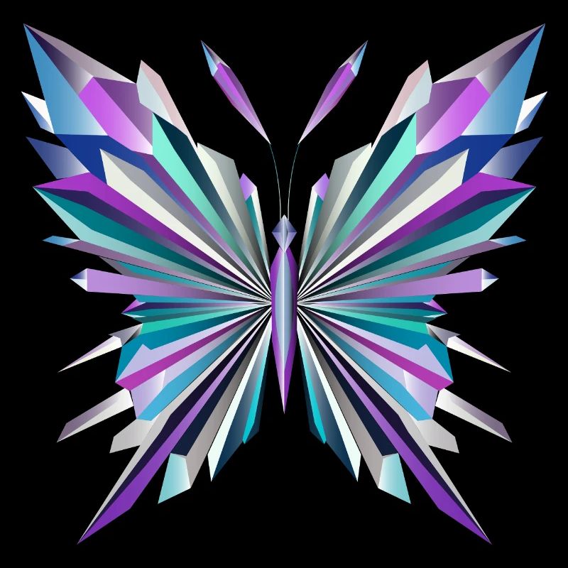 Fascinating geometry – abstract butterfly