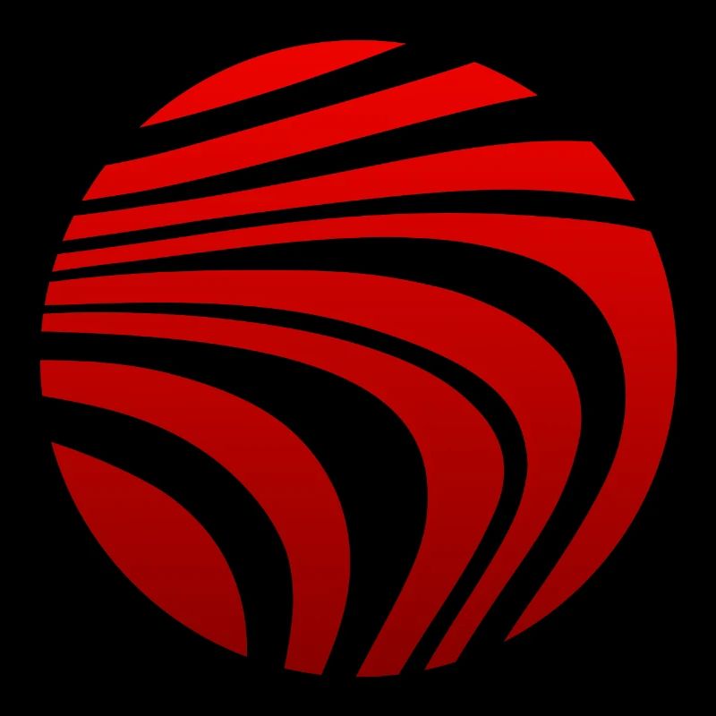 Psychedelic Pattern Red Gradient