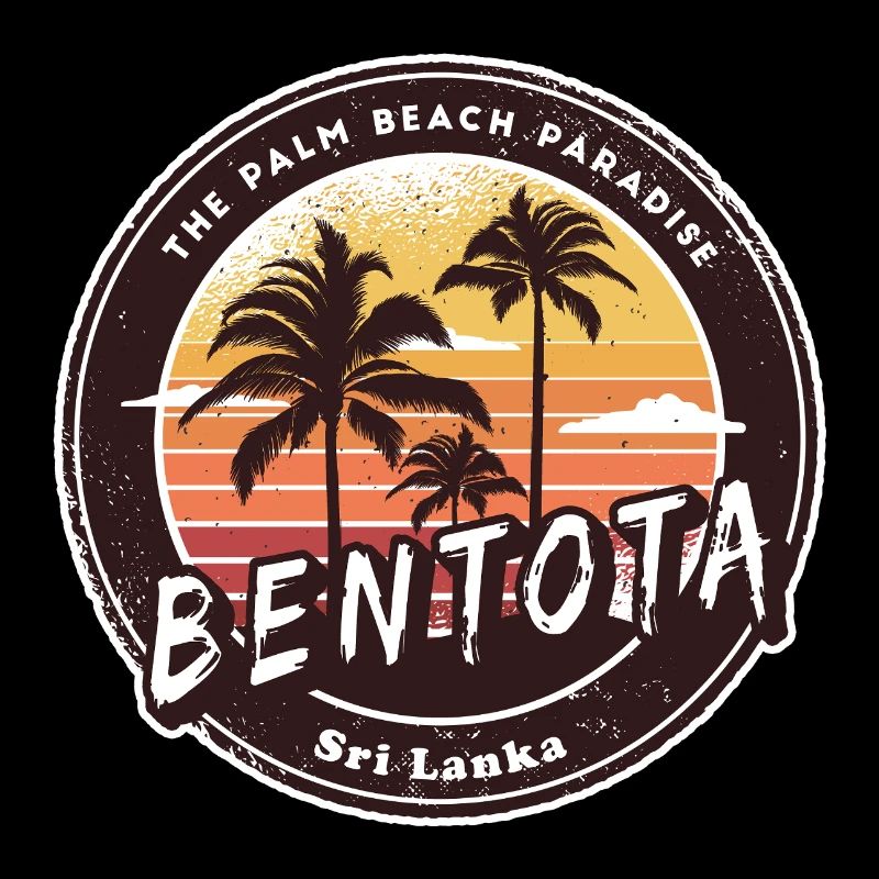 Bentota Beach Sri Lanka Palm Trees Design