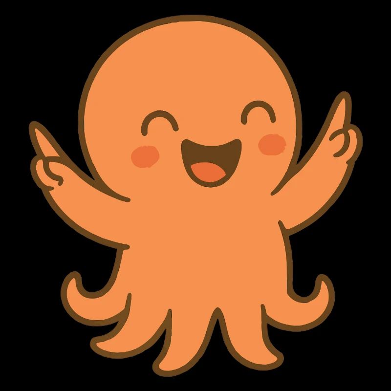 Lachkrake Orange