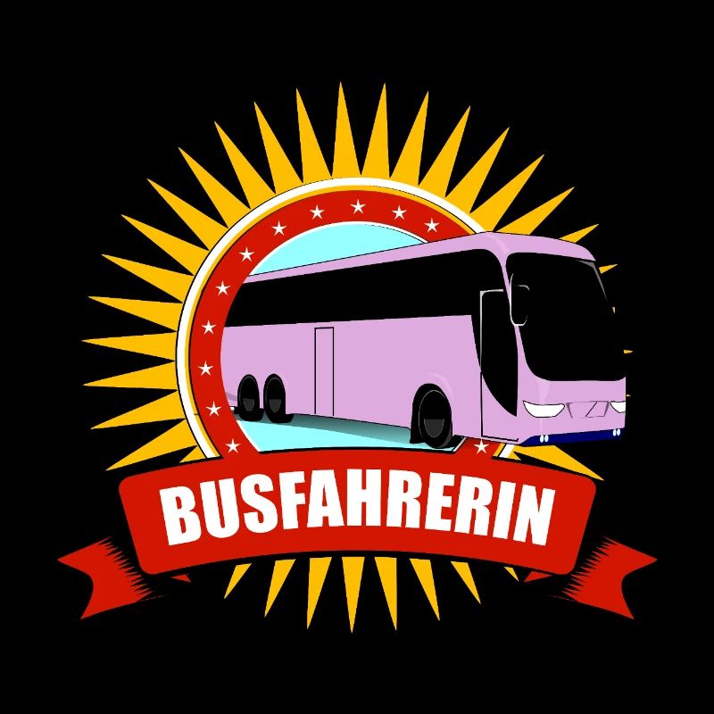 Bus Driver Silhouette Pattern