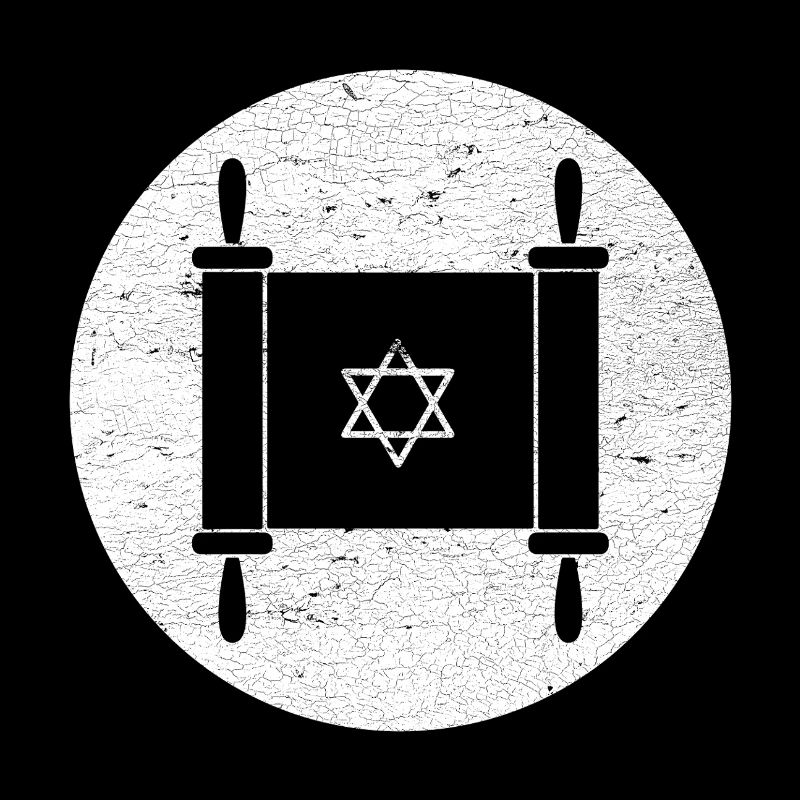 Torah scroll in a white circle