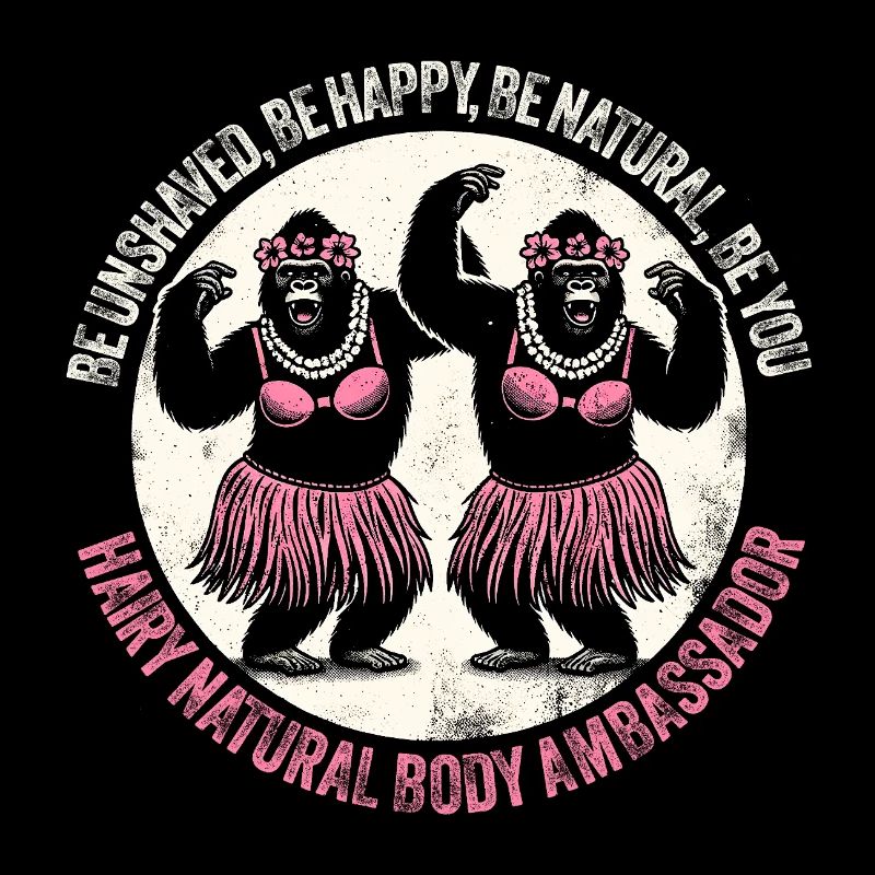 Hula Dancer Gorilla Celebration Tee