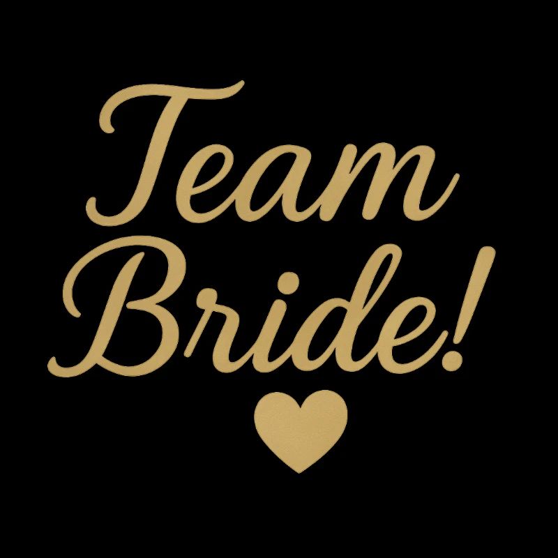 Conception de script d’or de l’équipe Bride. Mariage