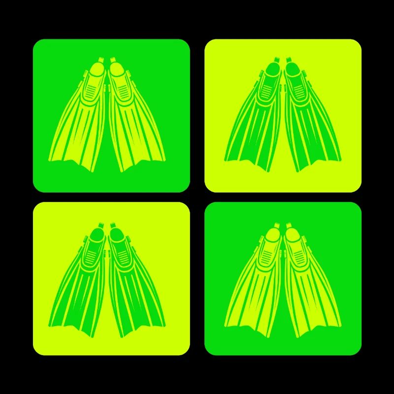 Conception de palmes de plongée rétro