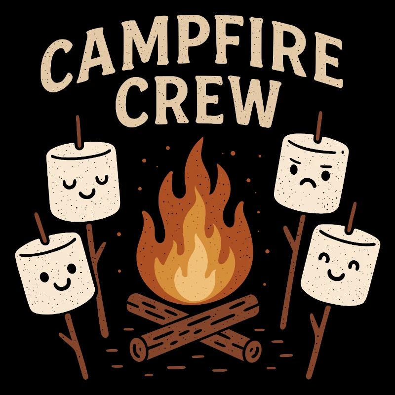 Équipe de feu de camp - Groupe de feu de camp Marshmallow