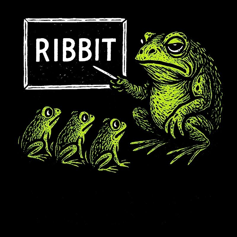Lomu Frog Teaching Class Illustration
