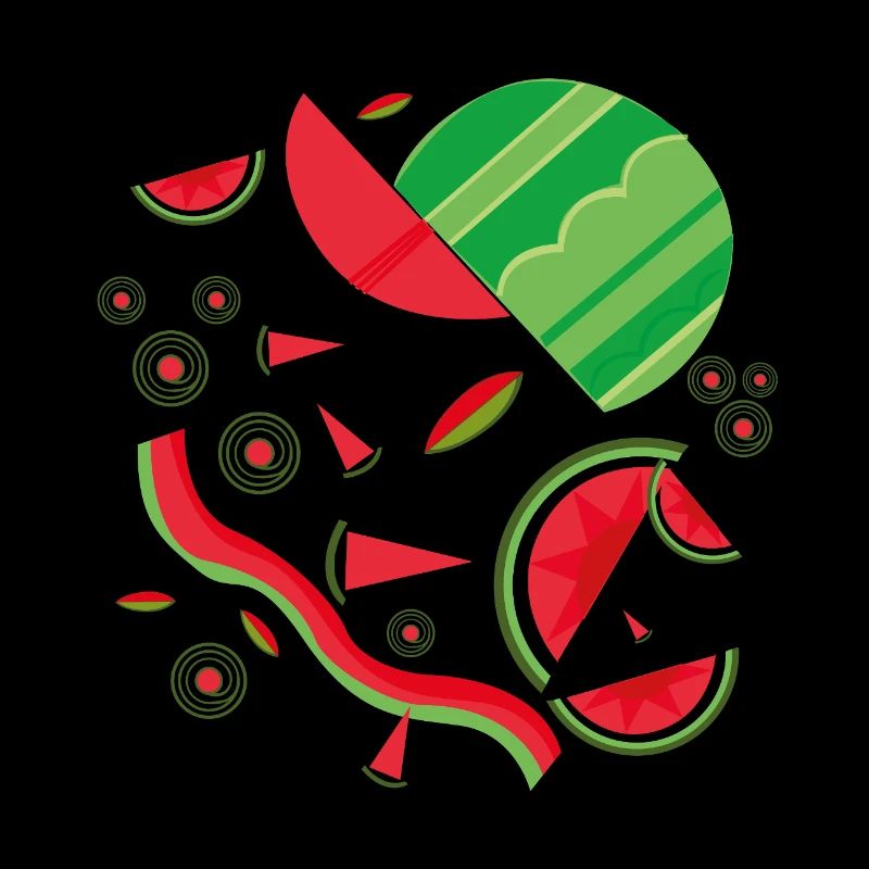 Design abstrait de pastèque