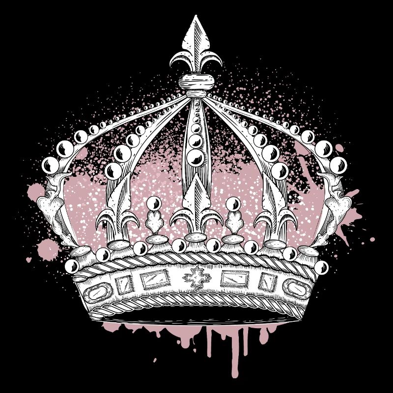 Kunstvolle Krone mit Graffiti Splash