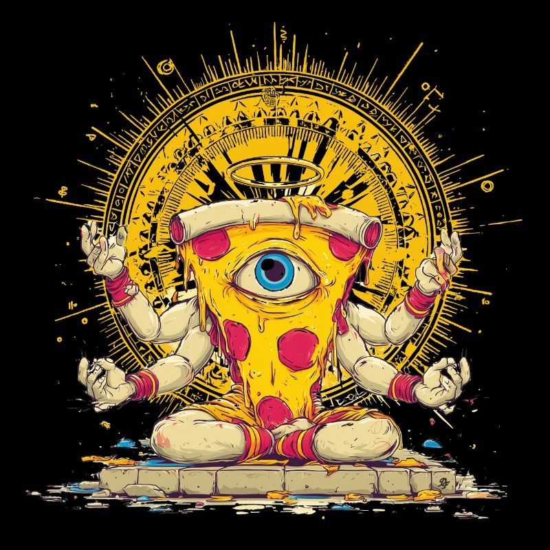 Crazy pizza god