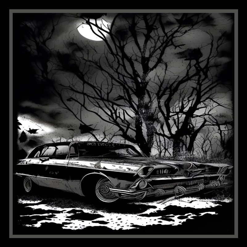 Oldtimer Oldtimer unter verwunschenem Baum