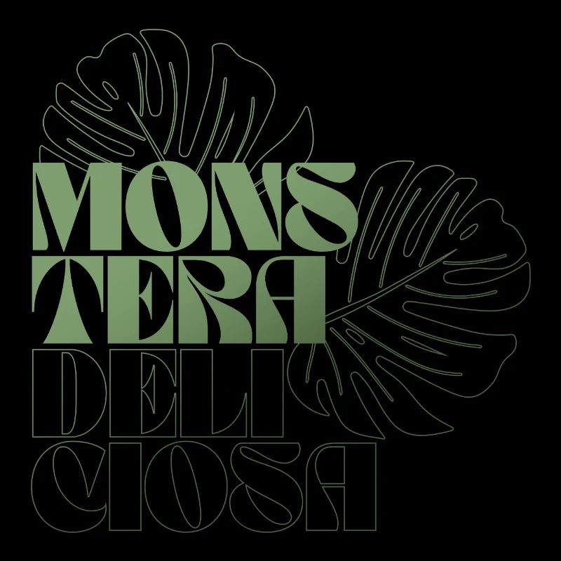 Feuille de Monstera Conception botanique