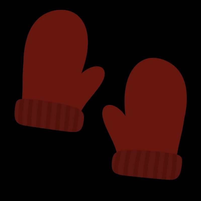 Gemütliche Winterhandschuhe Illustration