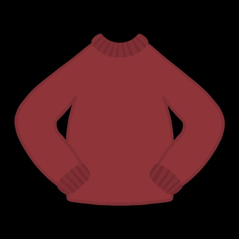 Rostrot Kuscheliger Strickpullover