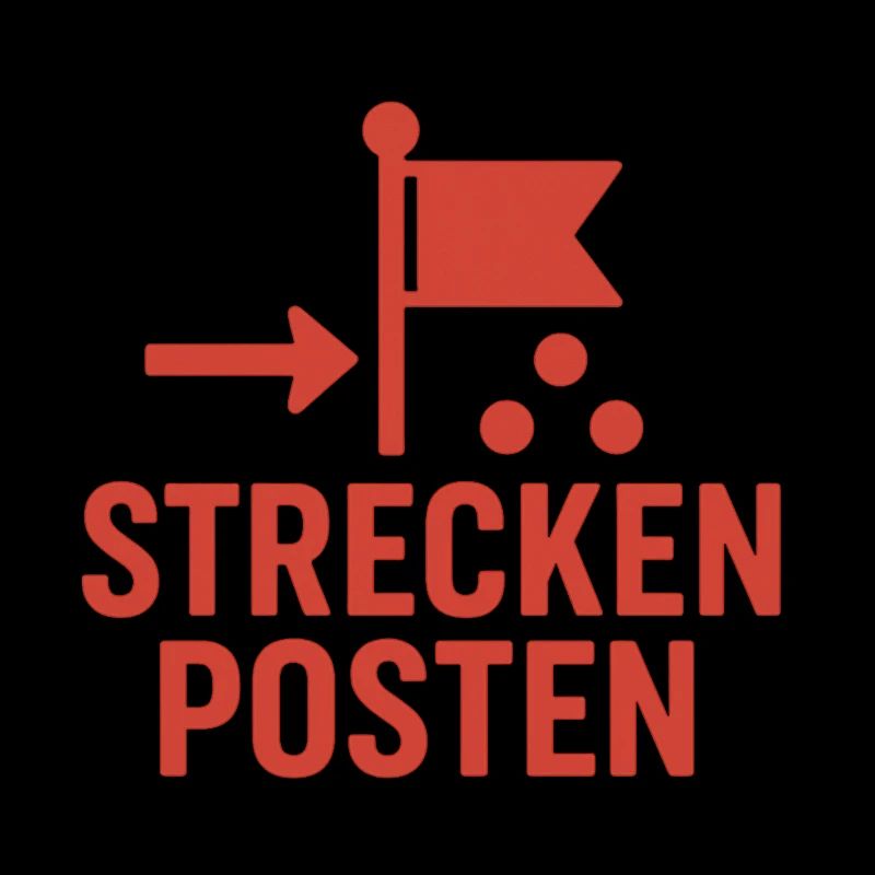 Balise avec drapeau et points