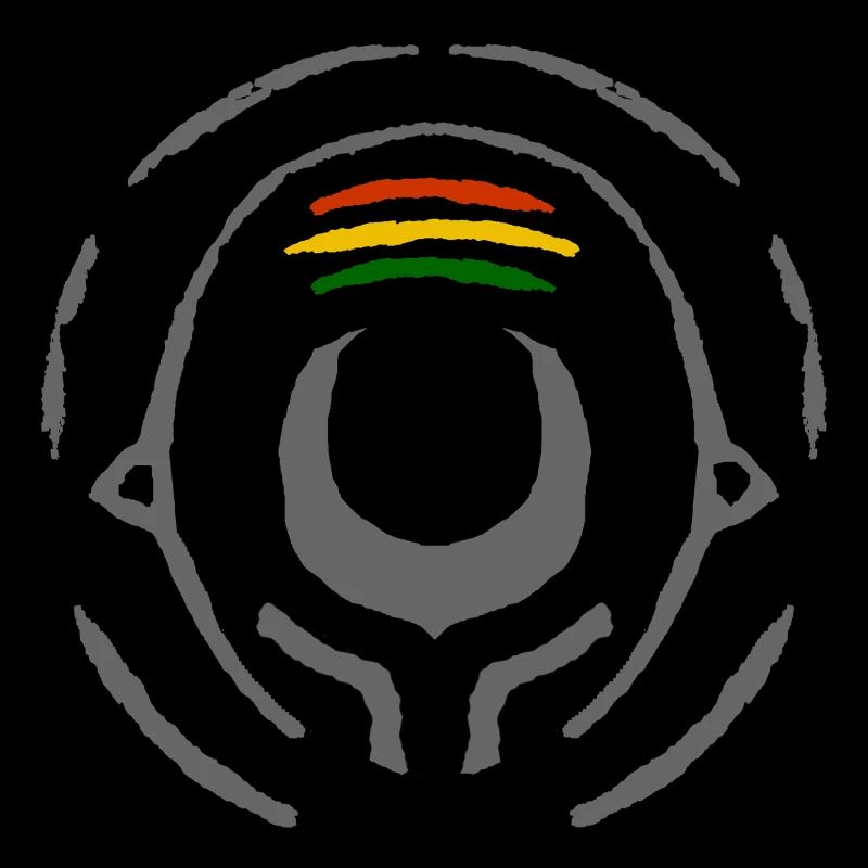 Abstract Reggae Circle Pattern