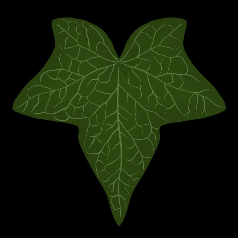 Elegant Green Ivy Leaf Pattern