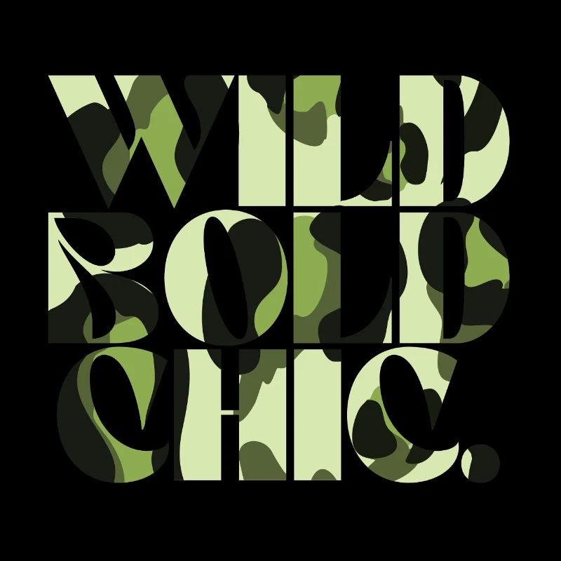 Wild Bold Chic Camouflage Chic